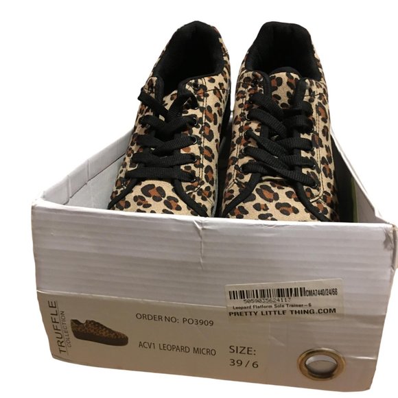 Truffle Leopard Print Platform Shoes 8.5-9 New! - Picture 5 of 7